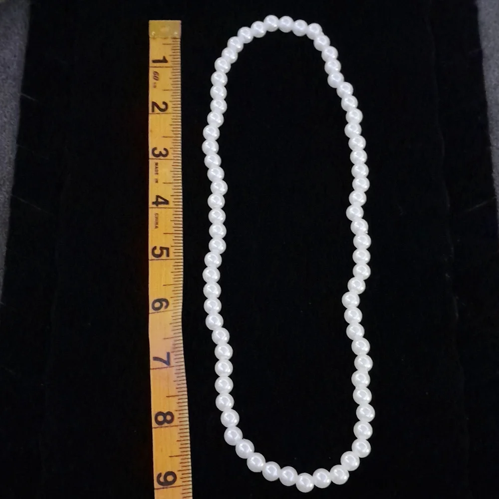 Faux Pearl Infinity Necklace🌷8